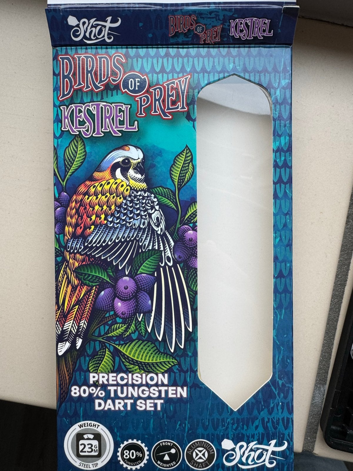 Shot Birds of Prey Kestrel Darts 23 gram, Ophalen of Verzenden, Gebruikt, Pijlen