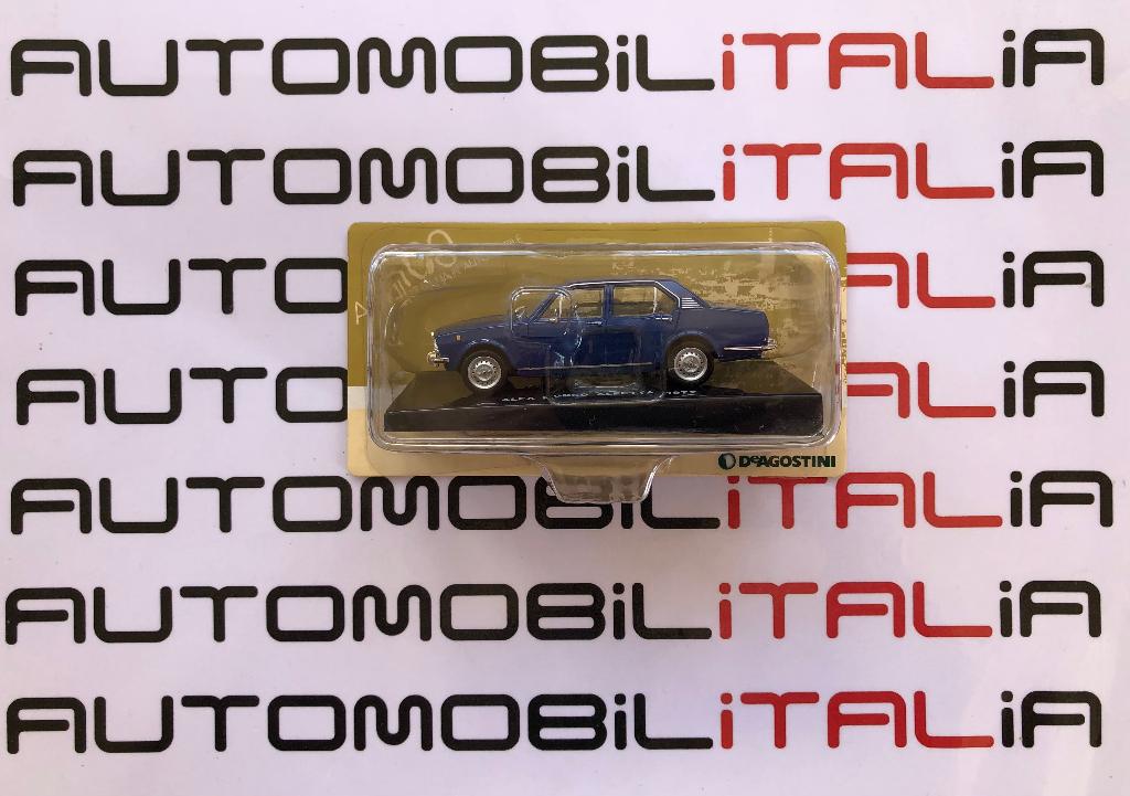 Alfa Romeo Alfetta 1972 blu De Agostini 1:43, Ophalen of Verzenden, Nieuw, Auto, Overige merken