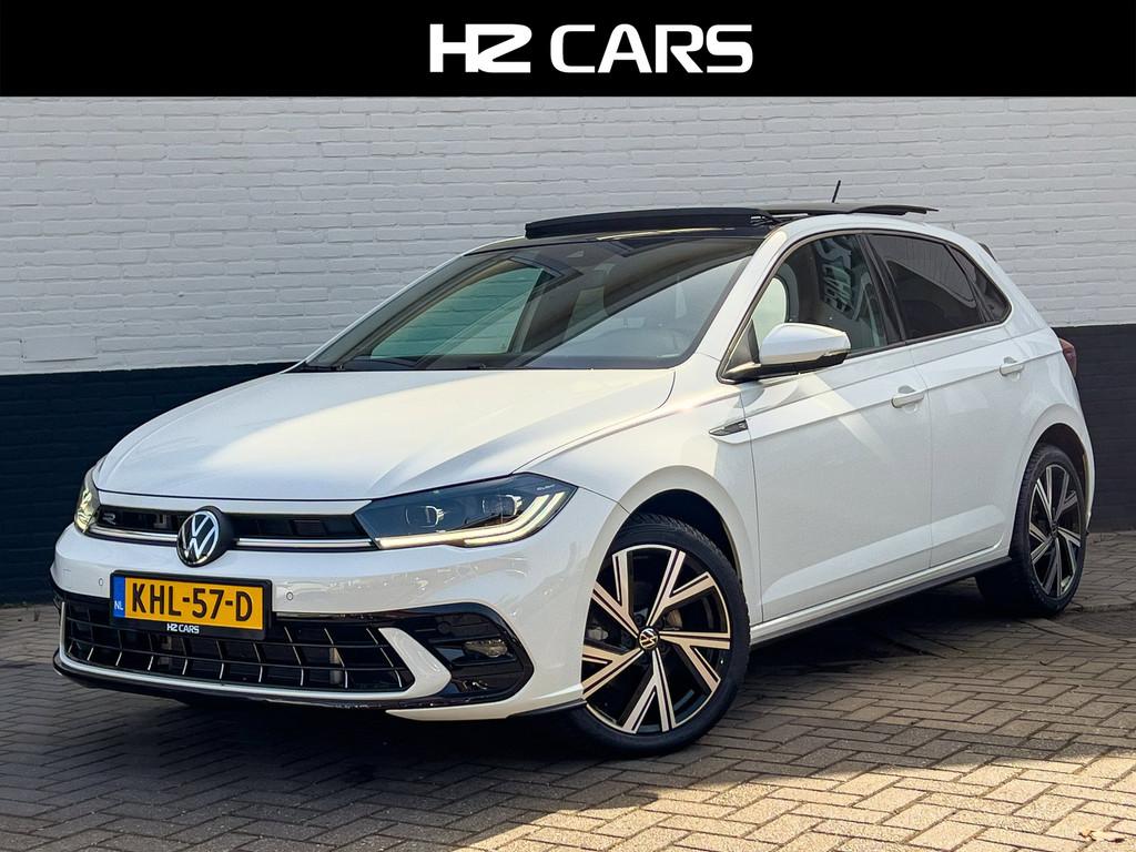Volkswagen Polo 1.0 TSI R-Line/Automaat/Pano/IQ/Camera/Keyle, Gebruikt, Zwart, 95 pk, Alcantara