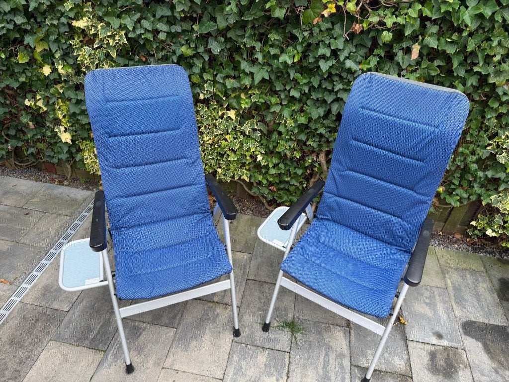 2 Campingstoelen, Caravans en Kamperen, Ophalen, Gebruikt, Campingstoel