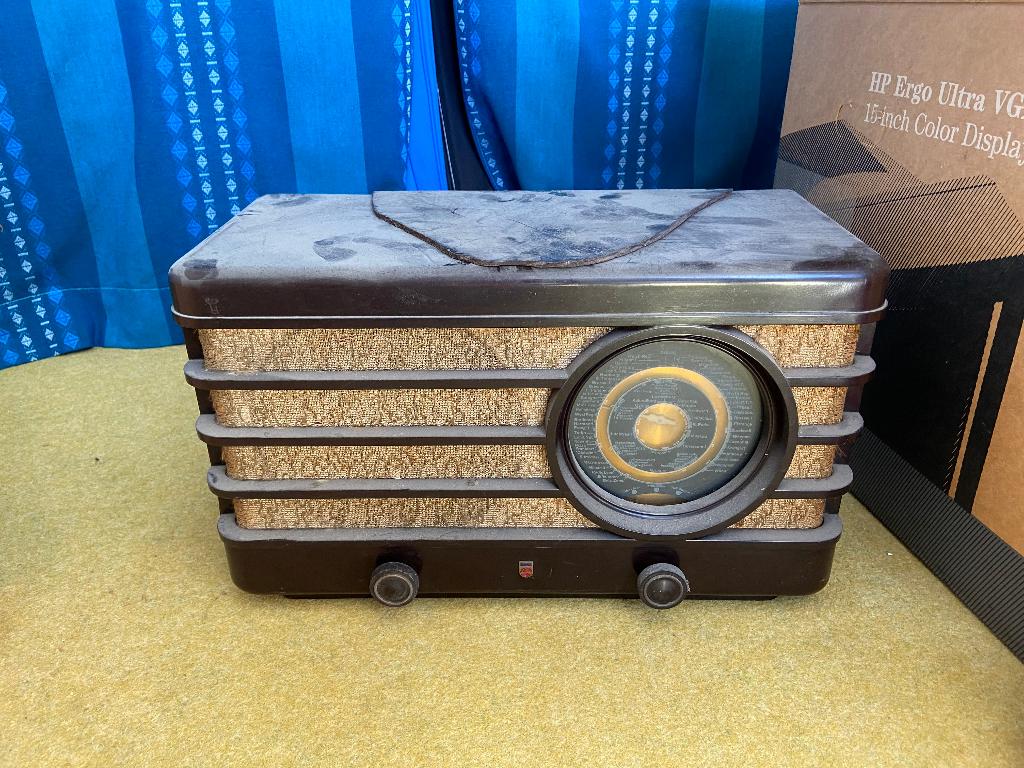 Vintage Philips Radio type 470A. " zonnetje", Audio, Tv en Foto, Radio's, Ophalen, Gebruikt, Radio