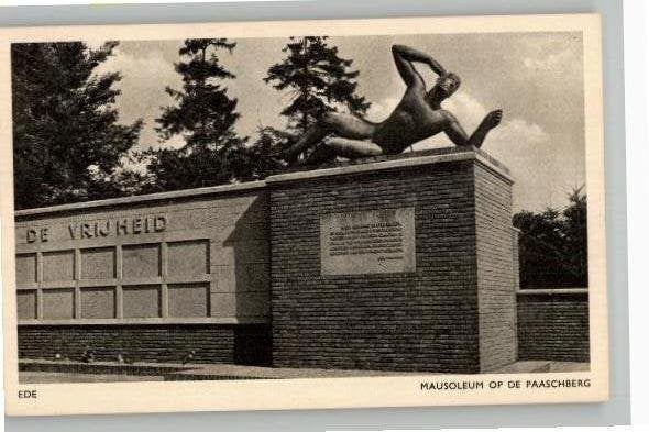 Ede Mausoleum op de Paaschberg 2 kaarten, Verzenden, 1940 tot 1960, Ongelopen, Gelderland
