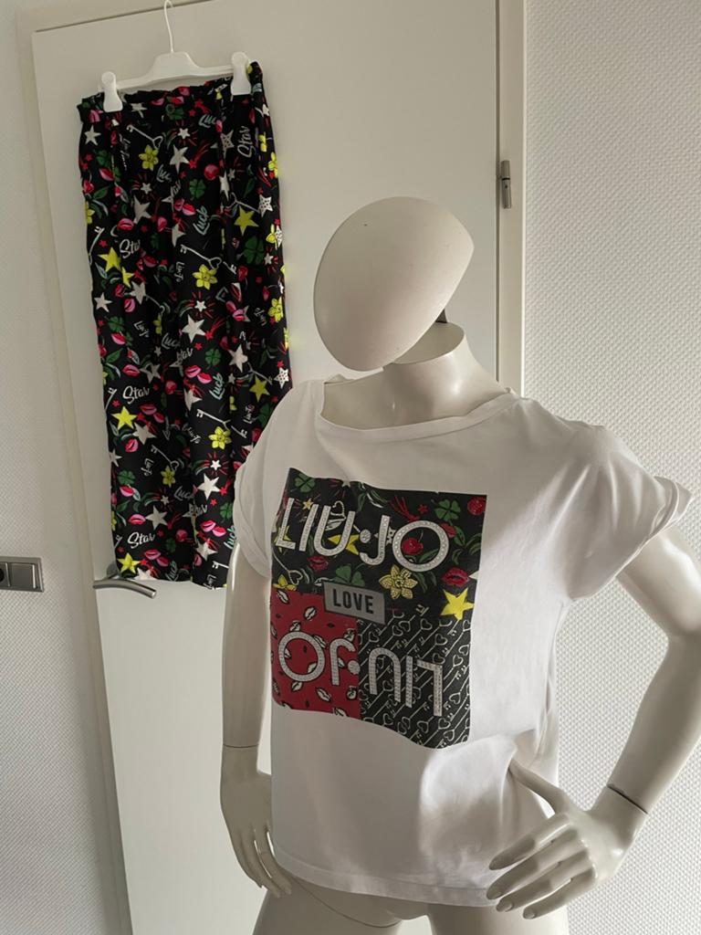 Liu jo broek met bijpassend shirt maat it 42, Kleding | Dames, Maat 38/40 (M), ., Zwart, Ophalen of Verzenden