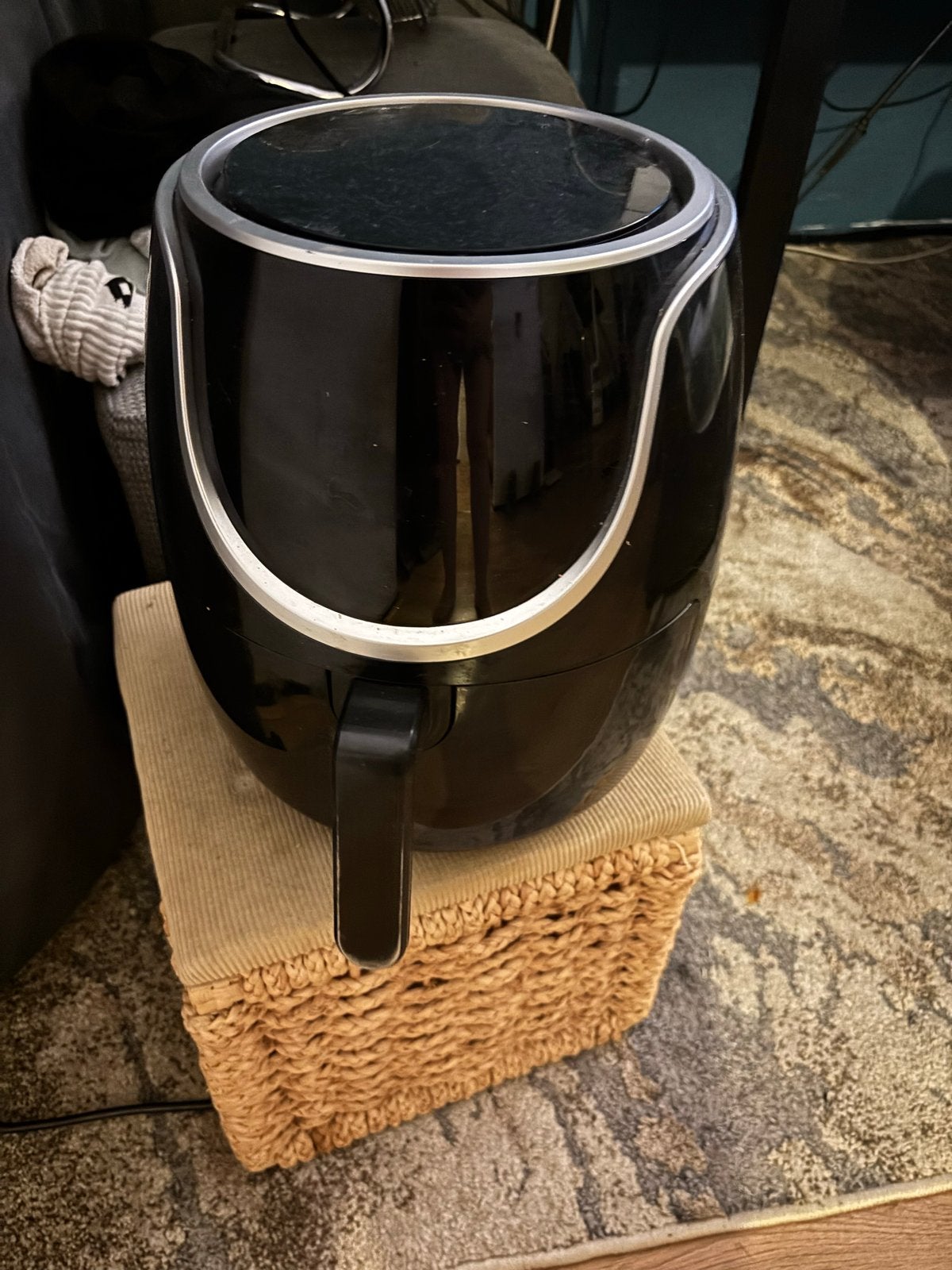 Zwarte Airfryer xl - Zo goed als nieuw, Witgoed en Apparatuur, Airfryers, Ophalen, Zo goed als nieuw, Airfryer, 1000 t/m 1499 gram