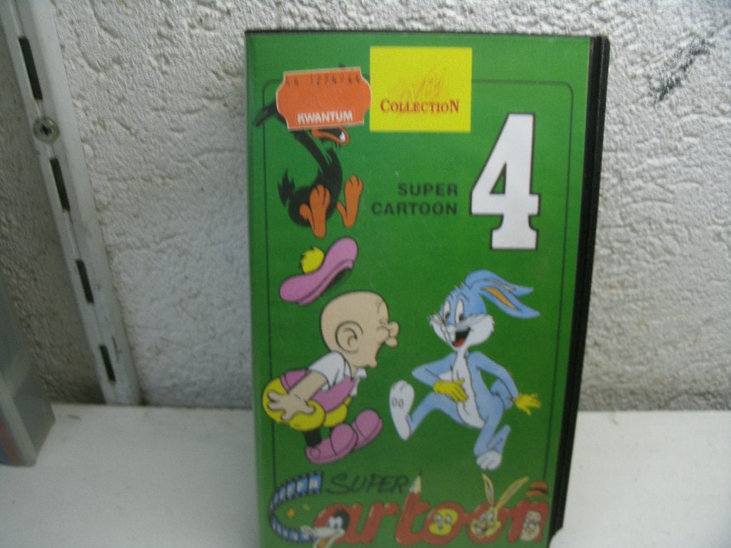 vhs 29a super cartoon 4 oa bugs bunny, Cd's en Dvd's, VHS | Kinderen en Jeugd, Alle leeftijden, Ophalen of Verzenden, Gebruikt