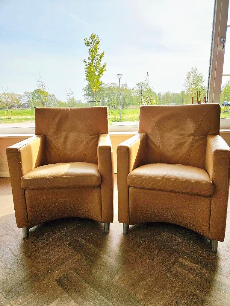 Leolux Dolcinea, Huis en Inrichting, Fauteuils, Ophalen, Gebruikt, Minder dan 75 cm, Leer