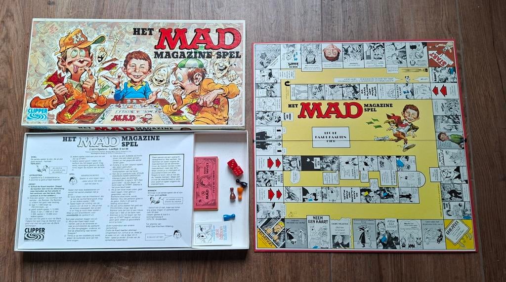 MAD spel compleet ZGAN, Hobby en Vrije tijd, Gezelschapsspellen | Bordspellen, Ophalen of Verzenden, Zo goed als nieuw