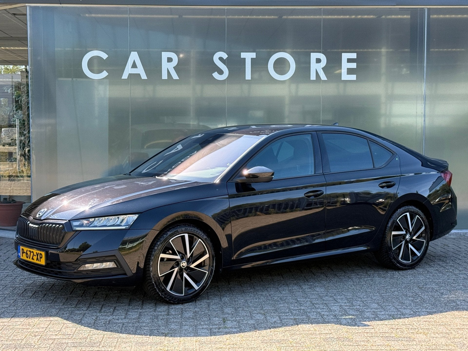 Skoda Octavia 1.0 TSI DSG 110pk SPORT Navi|Clima|Stoelverw|A, Stof, Gebruikt, Origineel Nederlands, 3 cilinders