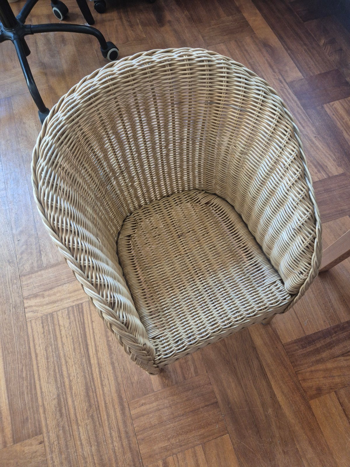 Rotan/ Rieten kinder stoelen 2 stuks, Huis en Inrichting, Stoelen, Ophalen, Gebruikt, Twee, Bruin