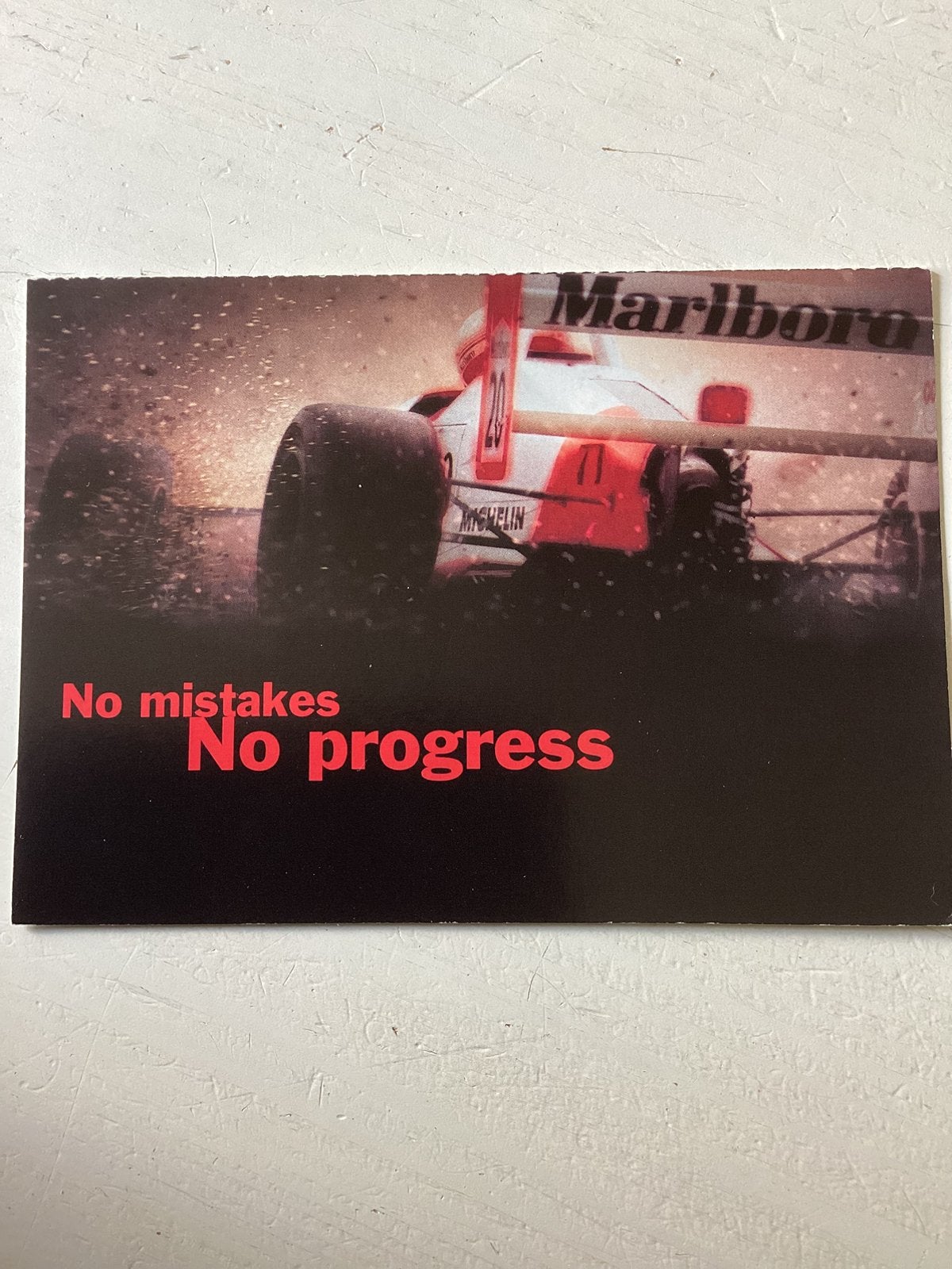 Boomerangkaart Marlboro Masters, Verzenden, 1980 tot heden, Ongelopen, Sport en Spel