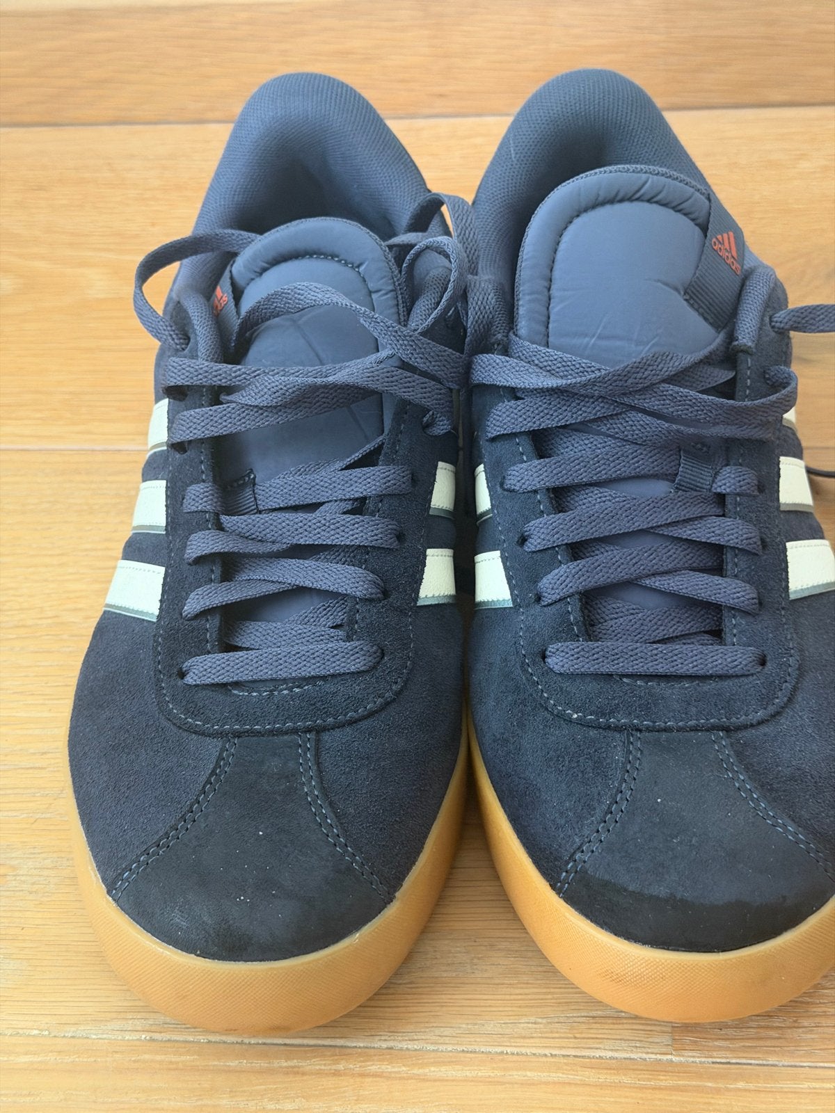 Adidas sneakers donkerblauw maat 45 1/3, Ophalen, Gedragen, Blauw, Sneakers of Gympen