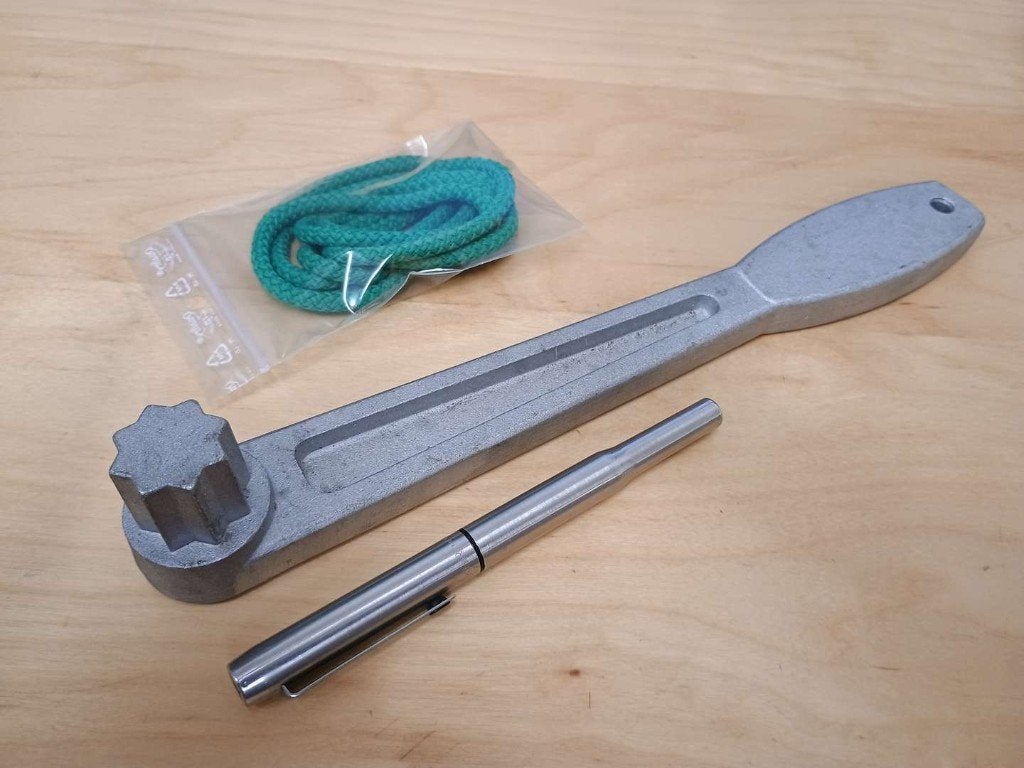 Professionele Aluminium Deksleutel voor lier, vuldoppen enz., Ophalen of Verzenden, Nieuw, Lijn of Blok