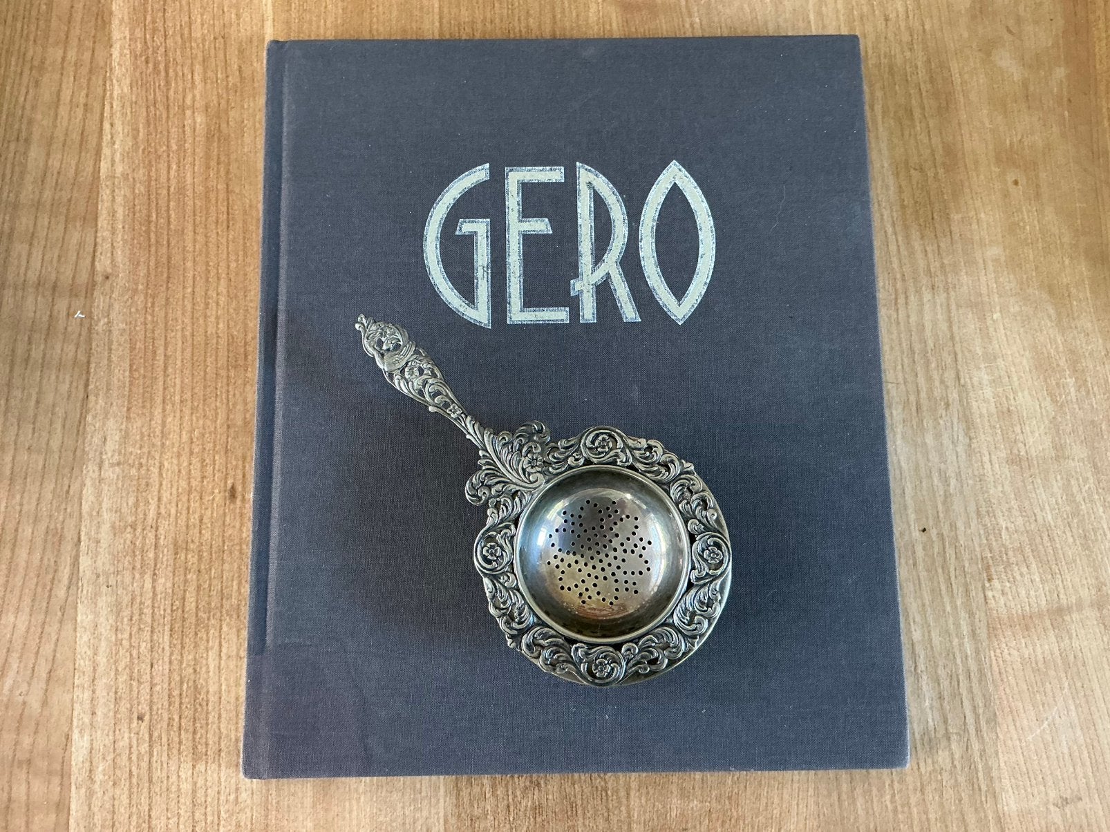 Theezeefje met lekbakje - Gero 90 verzilverd - Georg Nilsson