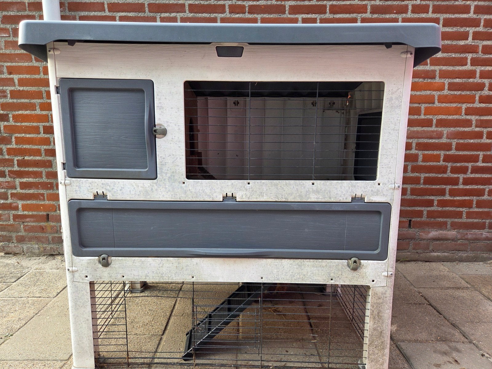 Ferplast konijnenhok met ren., Dieren en Toebehoren, Ophalen, 90 cm of meer, Konijn, Hok