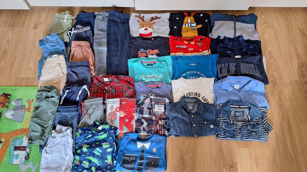 33 stuks babykleding maat 86/92, Ophalen of Verzenden, Gebruikt, Maat 86