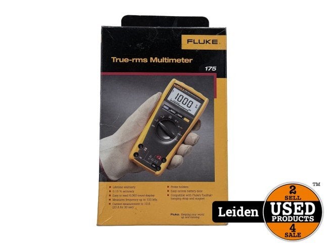 FLUKE 175 True RMS Multimeter met meetkabels in doos, Fluke, Nieuw, https://www.fluke.com/nl-nl/ondersteuning/contact, 6920 Seaway Blvd, Everett, WA 98203, Verenigde Staten