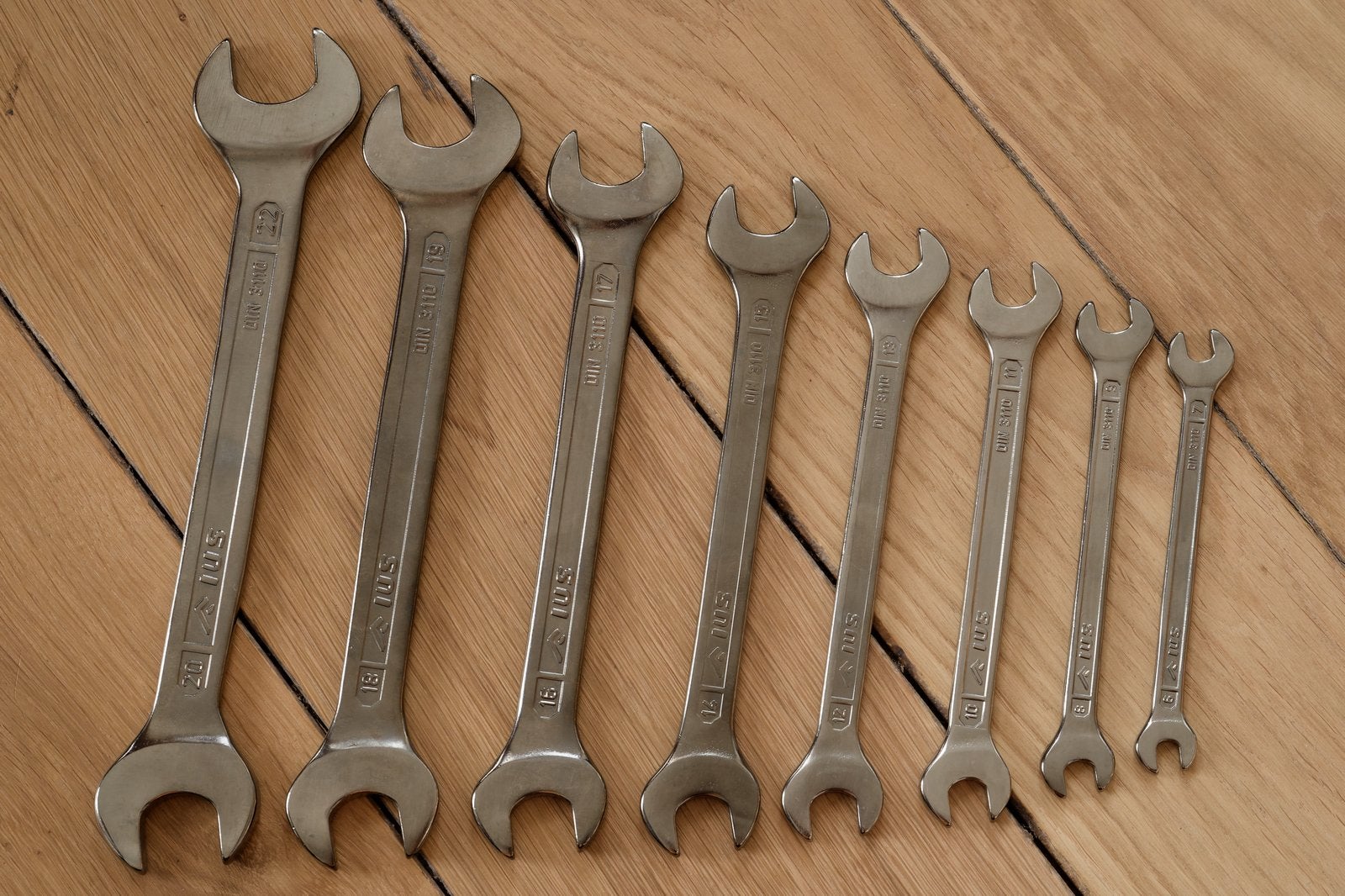 IUS 003S dubbele steeksleutelset double open-ended spanners, Ophalen of Verzenden, Zo goed als nieuw