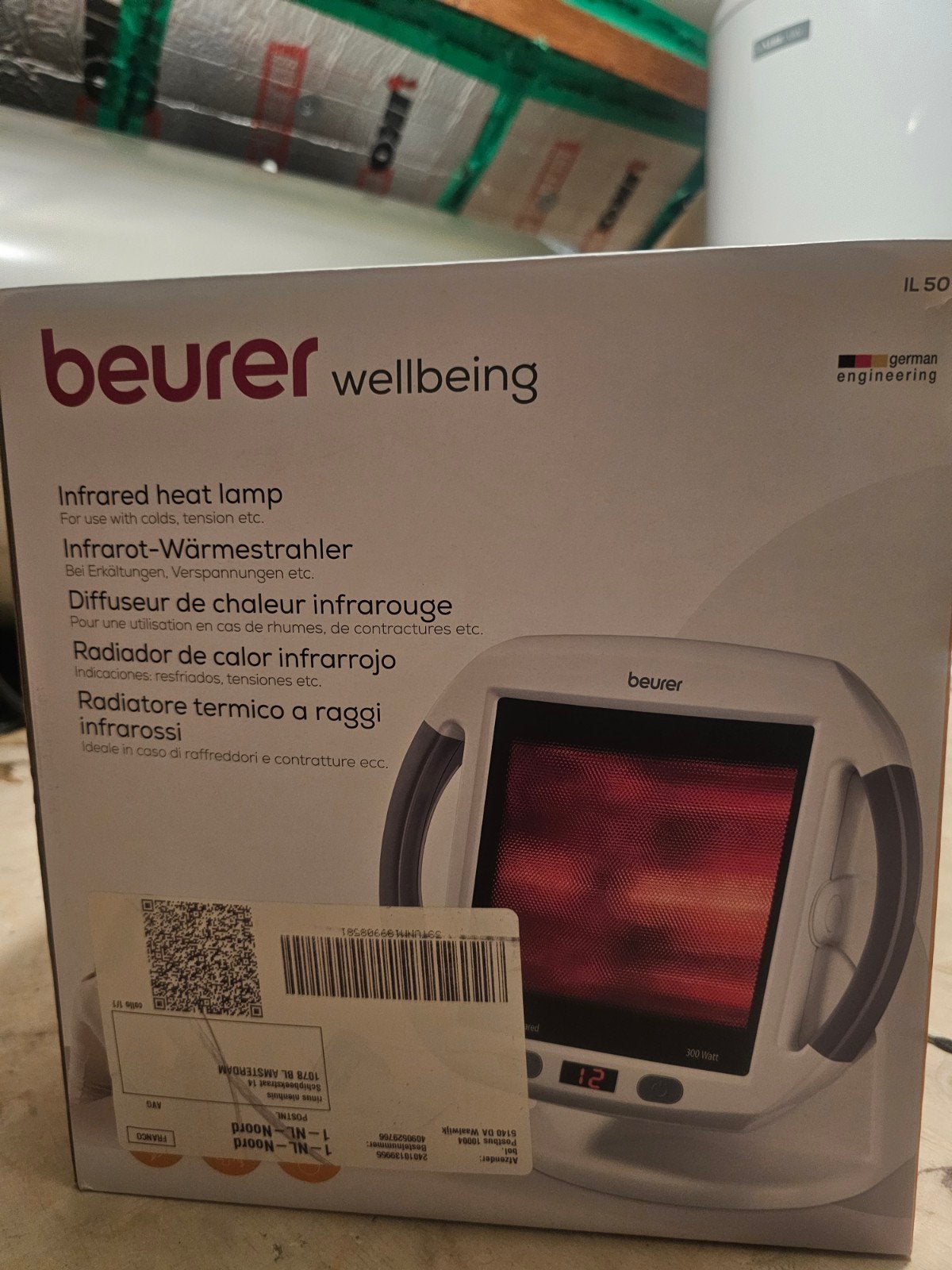 Beurer Wellbeing Infrarood Warmtelamp IL 50, Ophalen of Verzenden, Nieuw, Overige typen