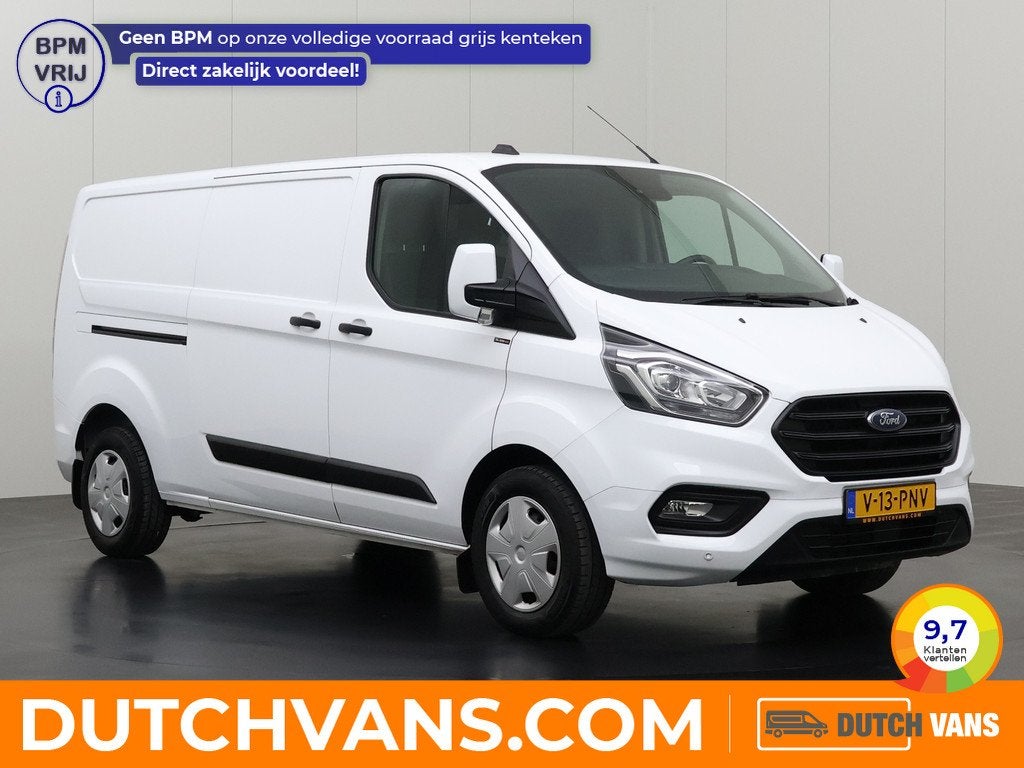 Ford Transit Custom 2.0TDCI 130PK Lang | Airco | Cruise | 3-, Auto's, Voorwielaandrijving, Gebruikt, 4 cilinders, 2037 kg