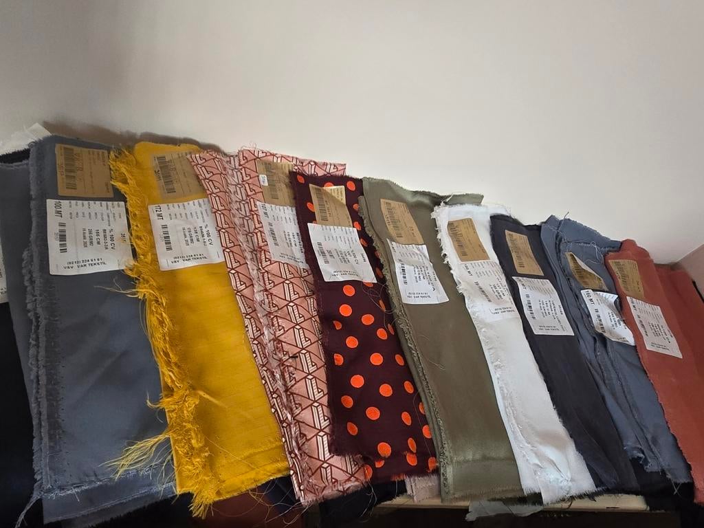 Grote partij stoffenstalen – diverse afmetingen | DIY, Ophalen, 120 cm of meer, Katoen, Nieuw