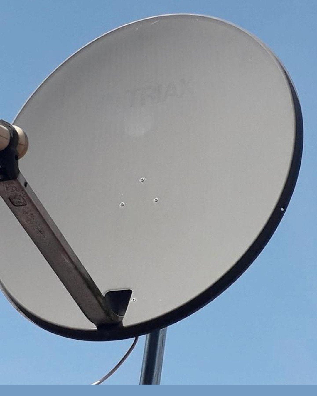 Triax grote schotel antenne 80cm met decoder Vizion, Ophalen of Verzenden, Overige merken