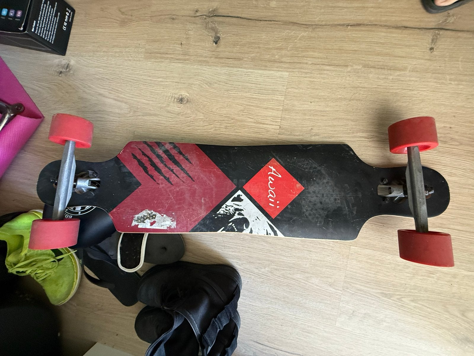 Awaii Longboard Skateboard - Gebruikt, Ophalen of Verzenden, Gebruikt, Skateboard, Longboard