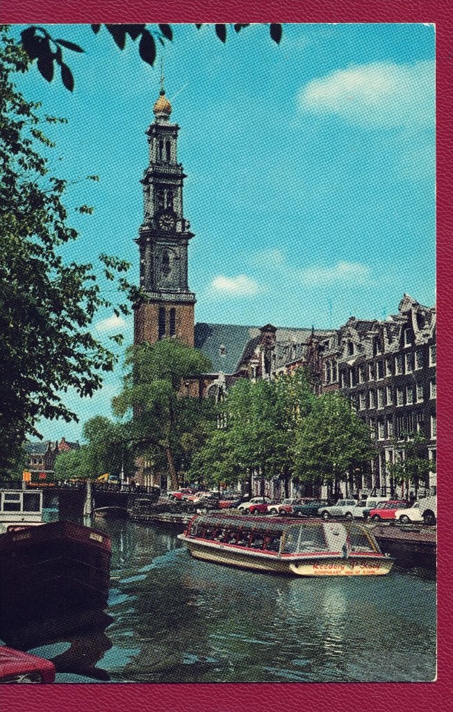 Amsterdam - Westertoren (Rondvaartboot) - Ong, Ophalen of Verzenden, 1980 tot heden, Ongelopen, Noord-Holland