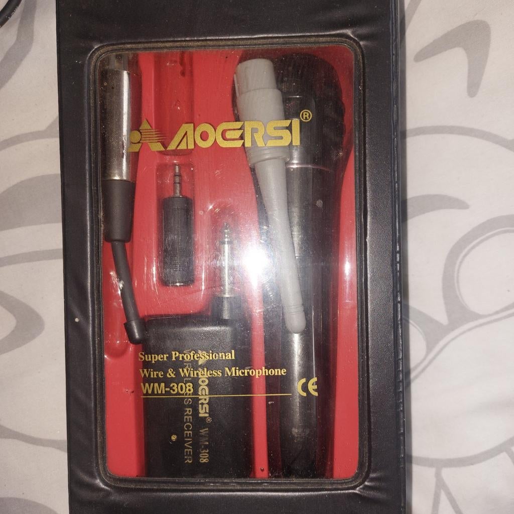 Moersi WM-308 Draadloze Microfoon Set, Ophalen, Zo goed als nieuw, Zangmicrofoon, Draadloos