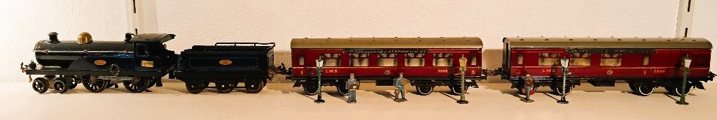 Spoor 0 hornby lms no2 corridor en corridor brake 1937, Ophalen of Verzenden