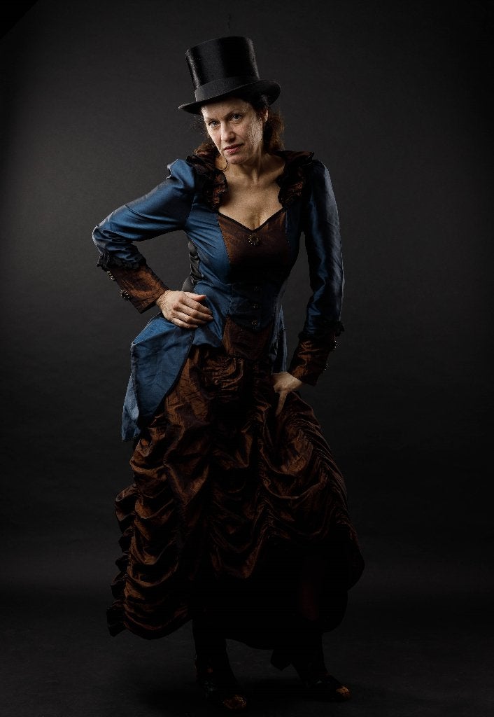 Steampunk Jurk Wilbers&Wilbers, Maat 36/38 ( S/M ), Kleding | Dames, Carnavalskleding en Feestkleding, Carnaval, Ophalen of Verzenden