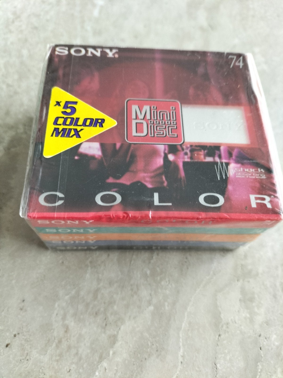 Nieuwe Sony MiniDisc 74 min - 5 Color Mix (verzegeld), Ophalen of Verzenden, Overige typen