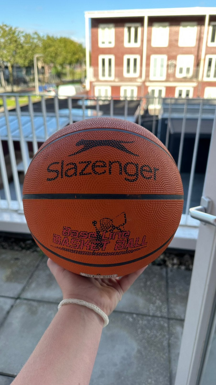 Slazenger Baseline Basketbal – Oranje / Zwart, Ophalen, Nieuw, Bal