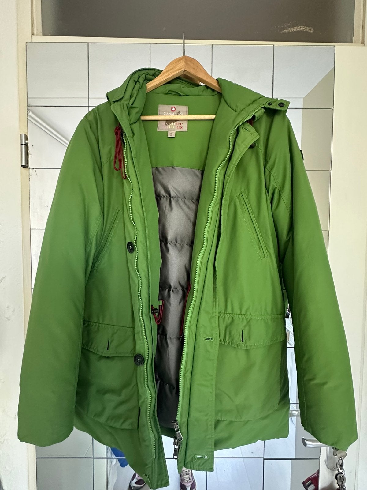 Canadiens Winterjas / Parka – Groen – Maat 16Y /, Ophalen of Verzenden, Zo goed als nieuw, Maat 46 (S) of kleiner, Groen