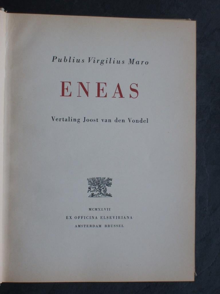 Eneas van Joost van den Vondel., Boeken, Ophalen of Verzenden, Gelezen, Nederland