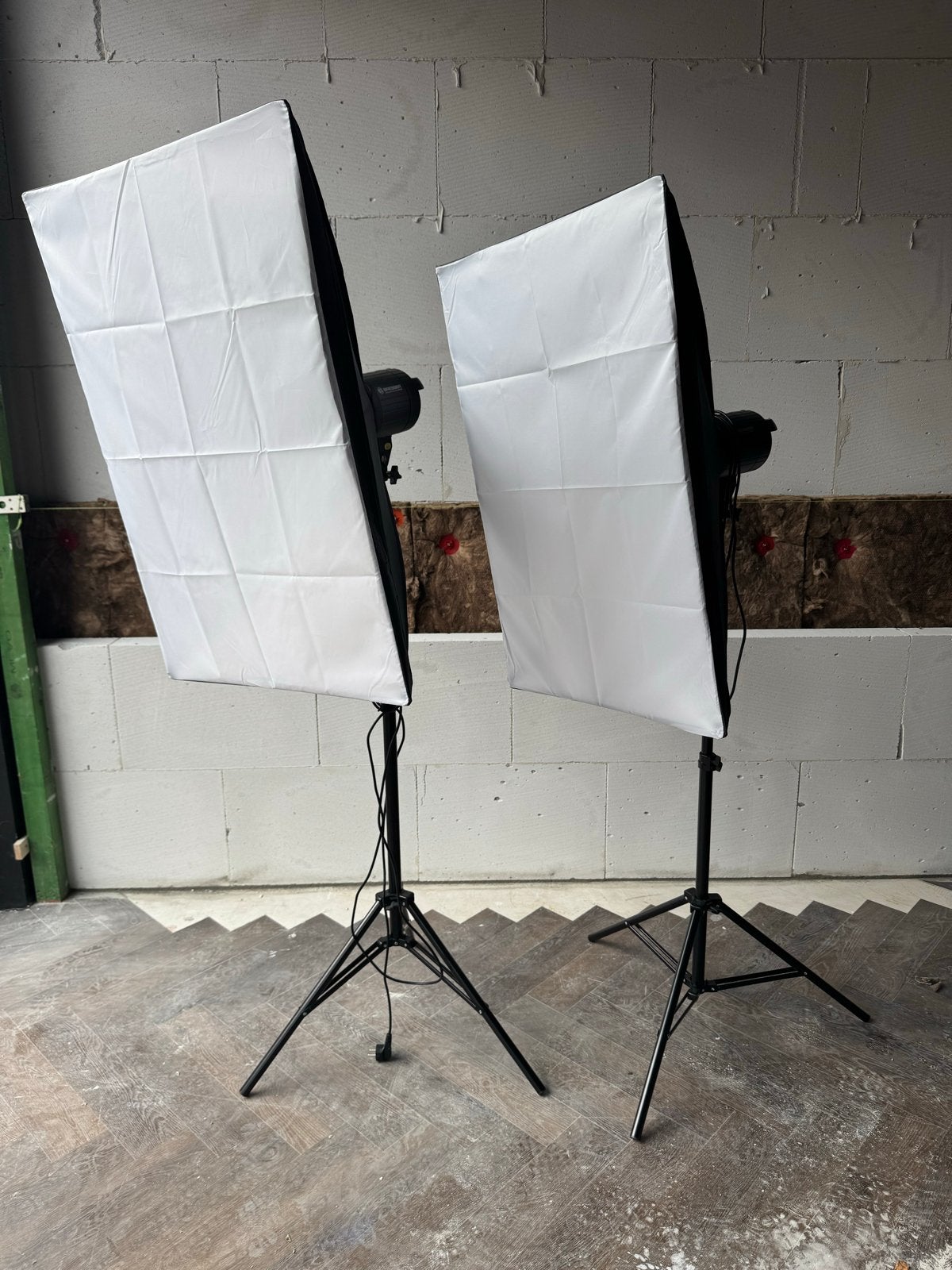 Bresser BR-605 Studiolampen met Softboxen (Set van 2), Audio, Tv en Foto, Fotografie | Fotostudio en Toebehoren, Ophalen, Gebruikt