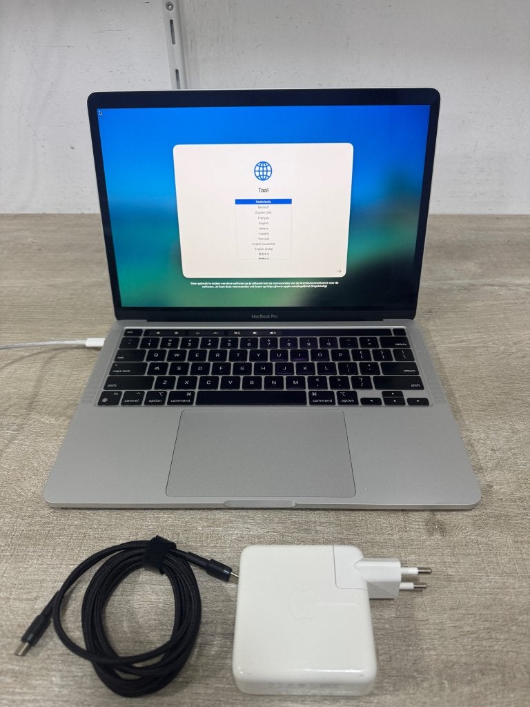Macbook Pro 13" 2022 M2 16GB+512GB Silver Incl Garantie B