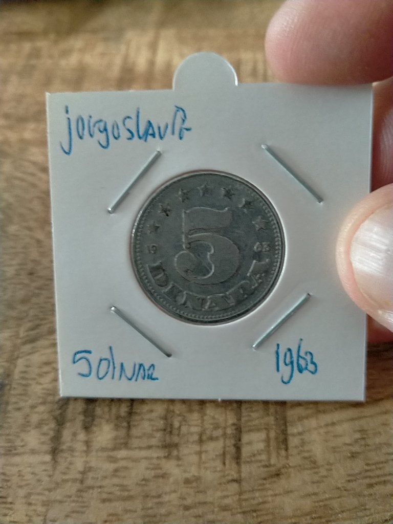 Joegoslavië 5 Dinar 1963, Verzenden, Joegoslavië, Losse munt