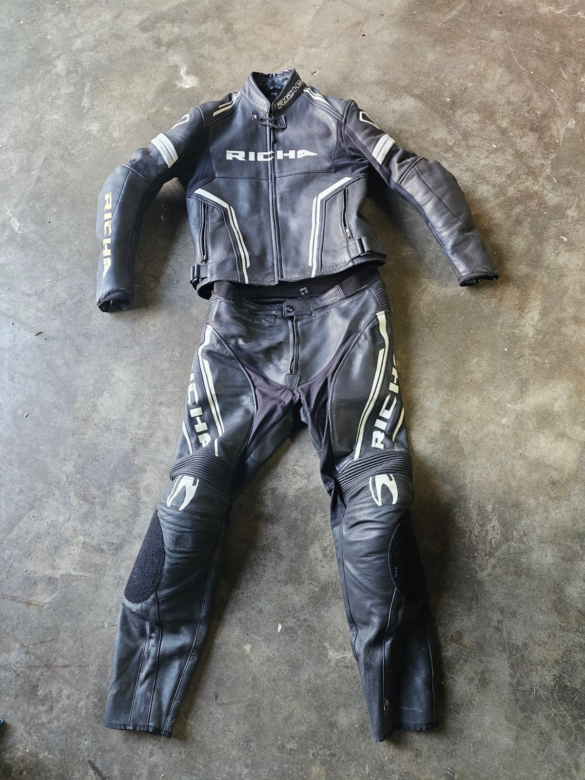 Richa leder motorpak in perfecte staat, Ophalen, Combipak, Dames, Richa