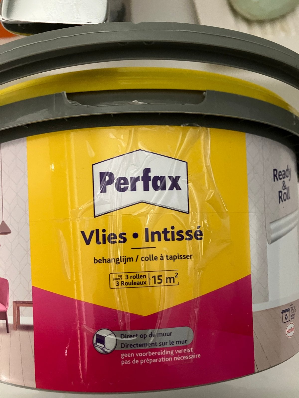 Perfax Vlies Intissé behanglijm - bijna vol, Ophalen, Zo goed als nieuw