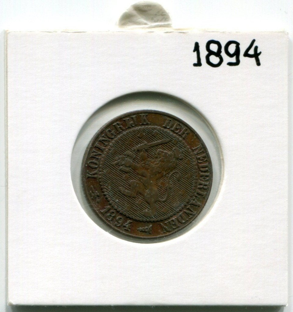 2½ cent 1894 Koningin Wilhelmina (schaars), Postzegels en Munten, Munten | Nederland, Ophalen of Verzenden, Koningin Wilhelmina