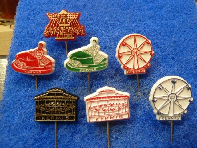 Speldjes 7 x Kermis, Ophalen of Verzenden, Gebruikt, Overige onderwerpen