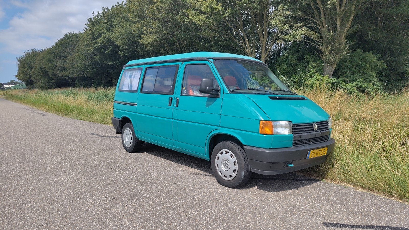 Volkswagen Transporter 1994 Groen, Auto's, Volkswagen, Voorwielaandrijving, Overige carrosserieën, 700 kg, 7 stoelen
