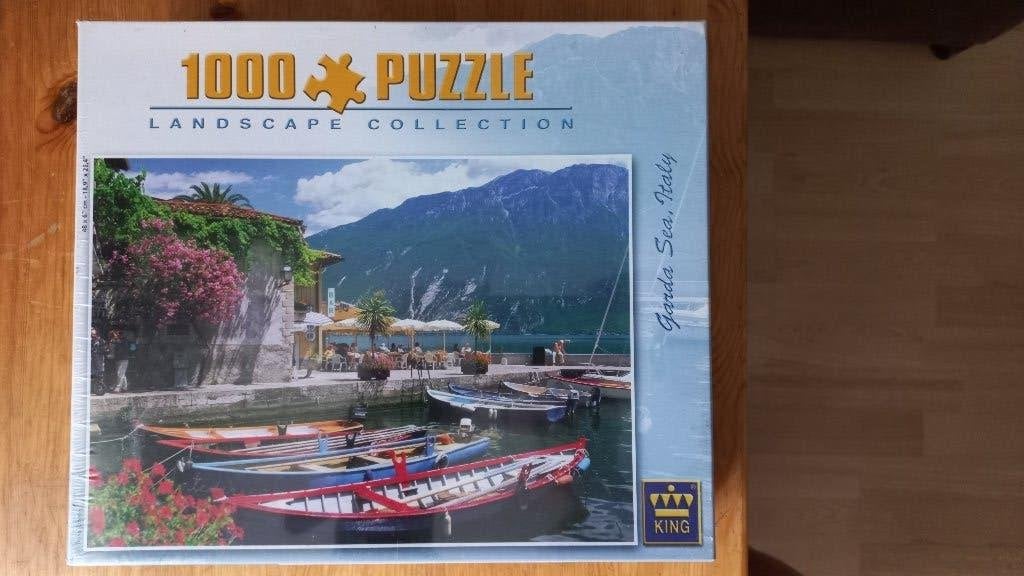 Puzzel van 1000 st. Garda Sea, Italy (Nieuw in folie), Ophalen of Verzenden, 500 t/m 1500 stukjes, Nieuw, Legpuzzel