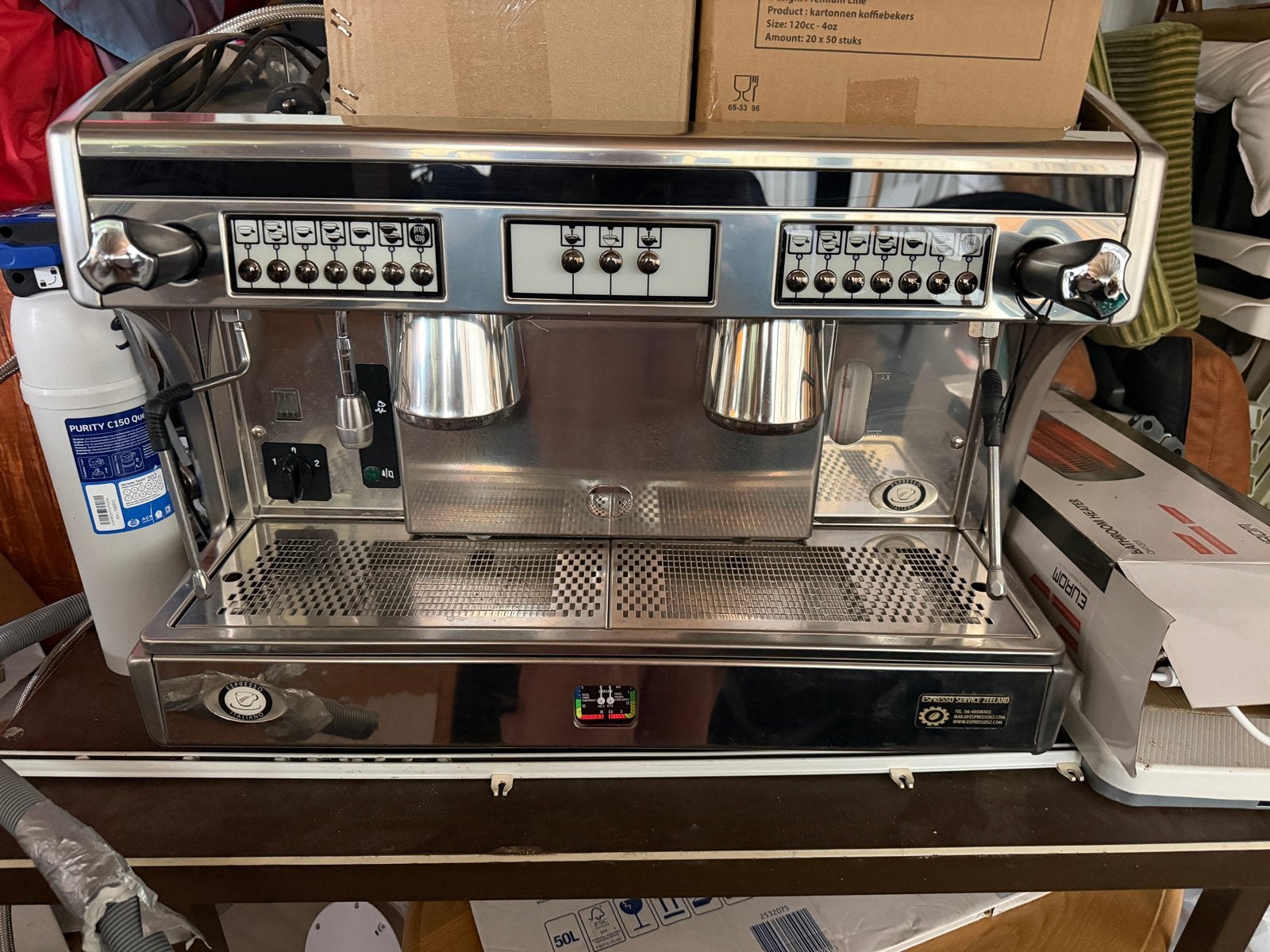 Astoria Perla Espresso Machine  2 zetgroepen, Ophalen, Afneembaar waterreservoir, Espresso apparaat, 10 kopjes of meer