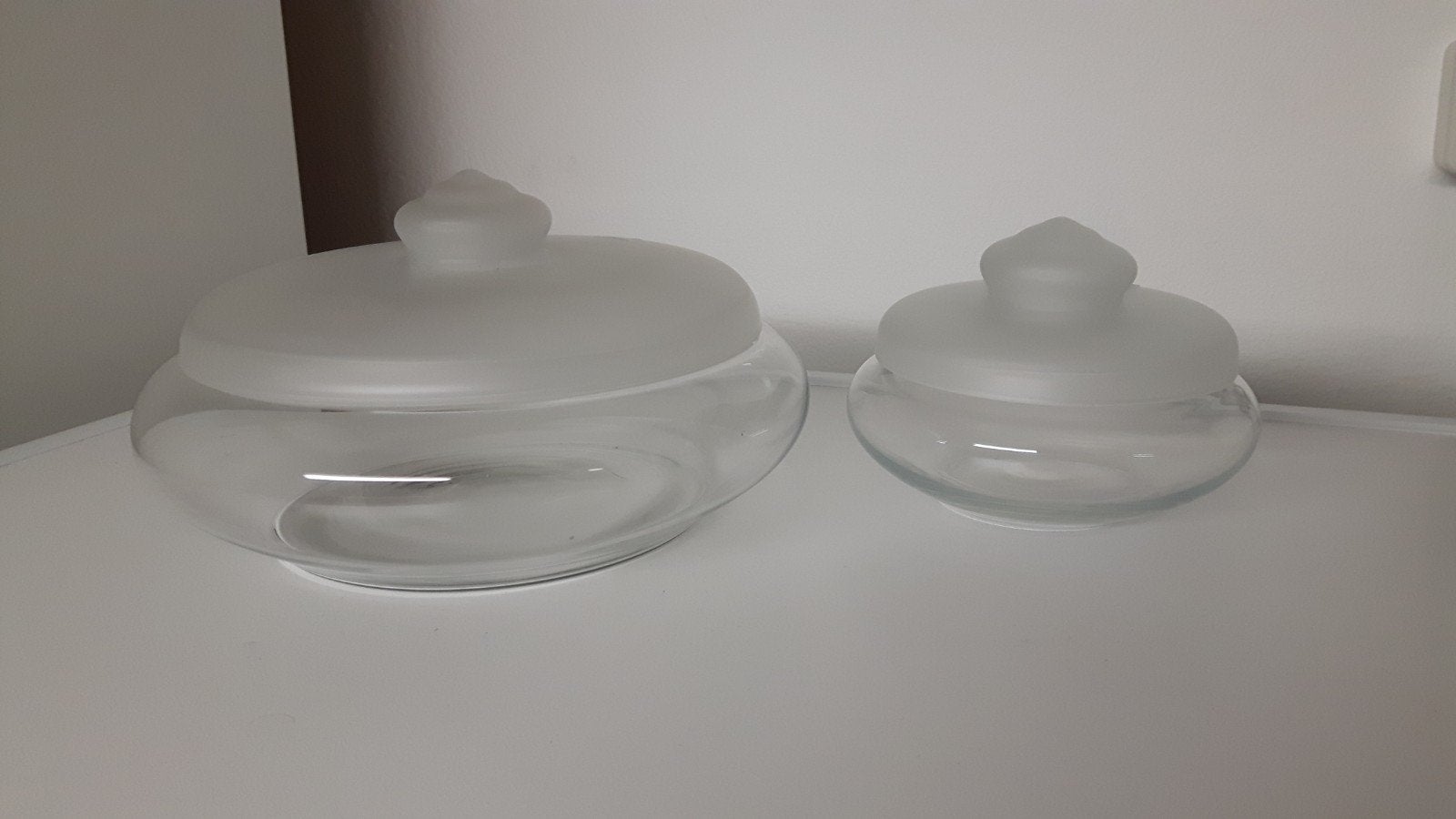 glazen koekschaal Leerdam glas, Ophalen of Verzenden