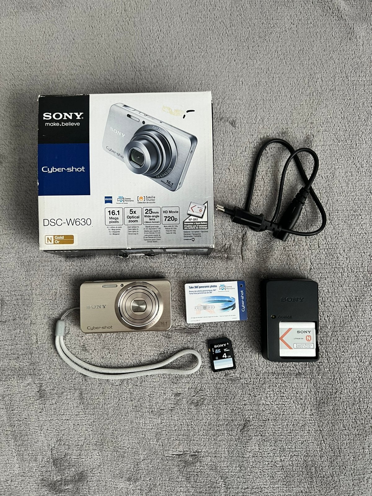 Sony cybershot W630 digitale compactcamera 16.1MP, Accu, 16 megapixels, Zo goed als nieuw, Compactcamera