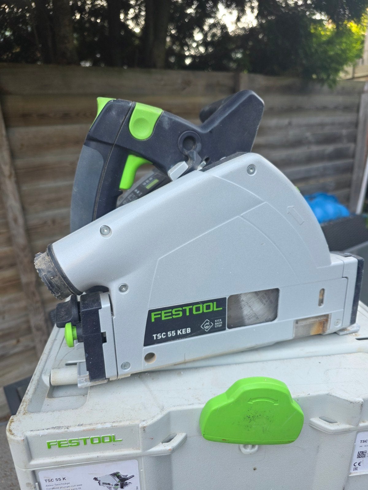Festool TSC 55 KEB Accu invalzaag - Zo goed als nieuw, Doe-het-zelf en Verbouw, Invalzaag, Ophalen of Verzenden, Zo goed als nieuw