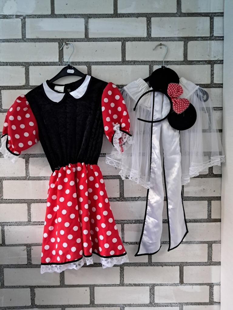 Minnie mouse 140, Kleding | Dames, Carnavalskleding en Feestkleding, Ophalen of Verzenden, Zo goed als nieuw, Maat 34 (XS) of kleiner