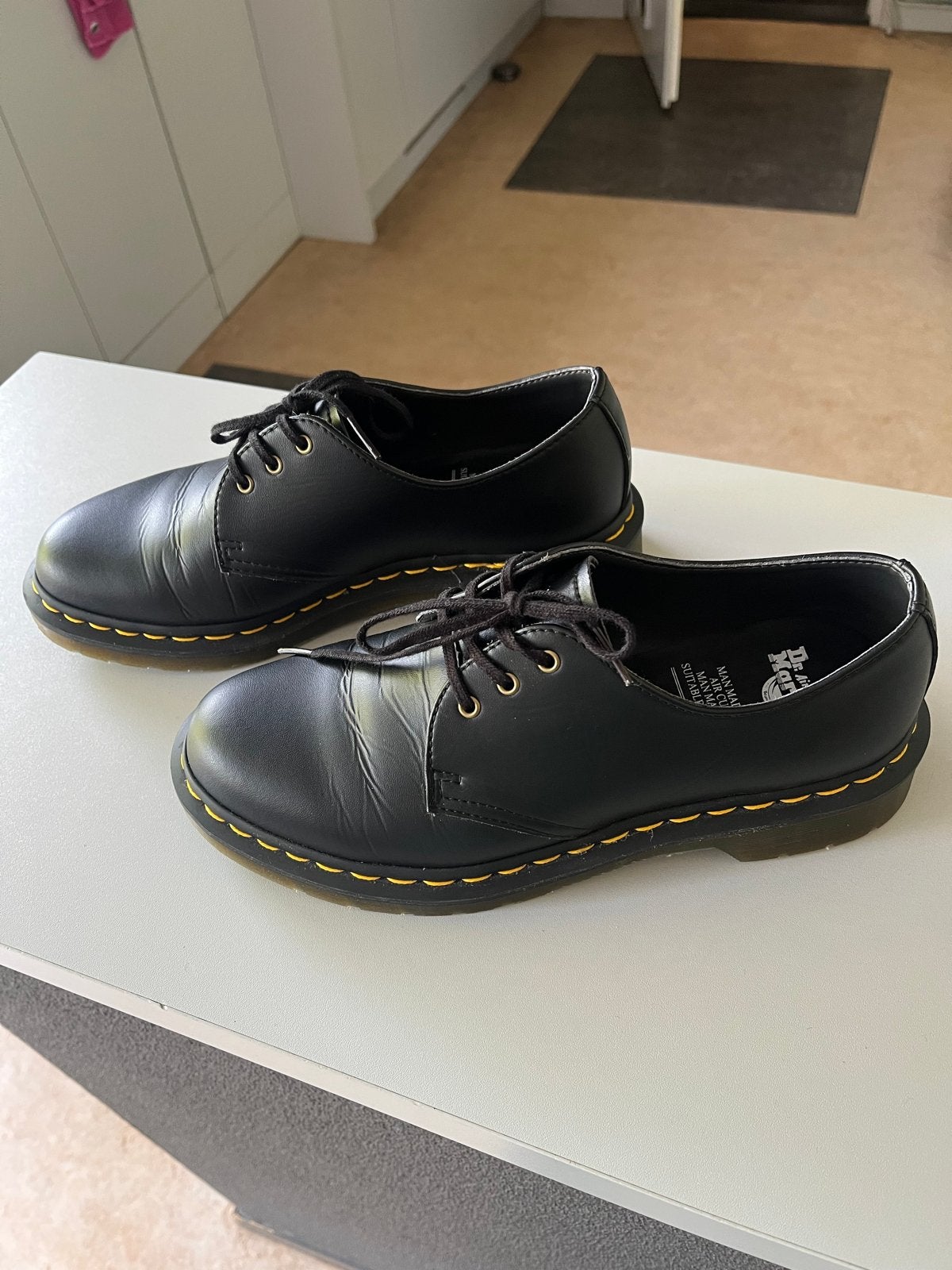 Dr. Martens Vegan 1461 Schoenen - Zwart, Maat 39, Ophalen of Verzenden, Zo goed als nieuw, Zwart, Schoenen met lage hakken