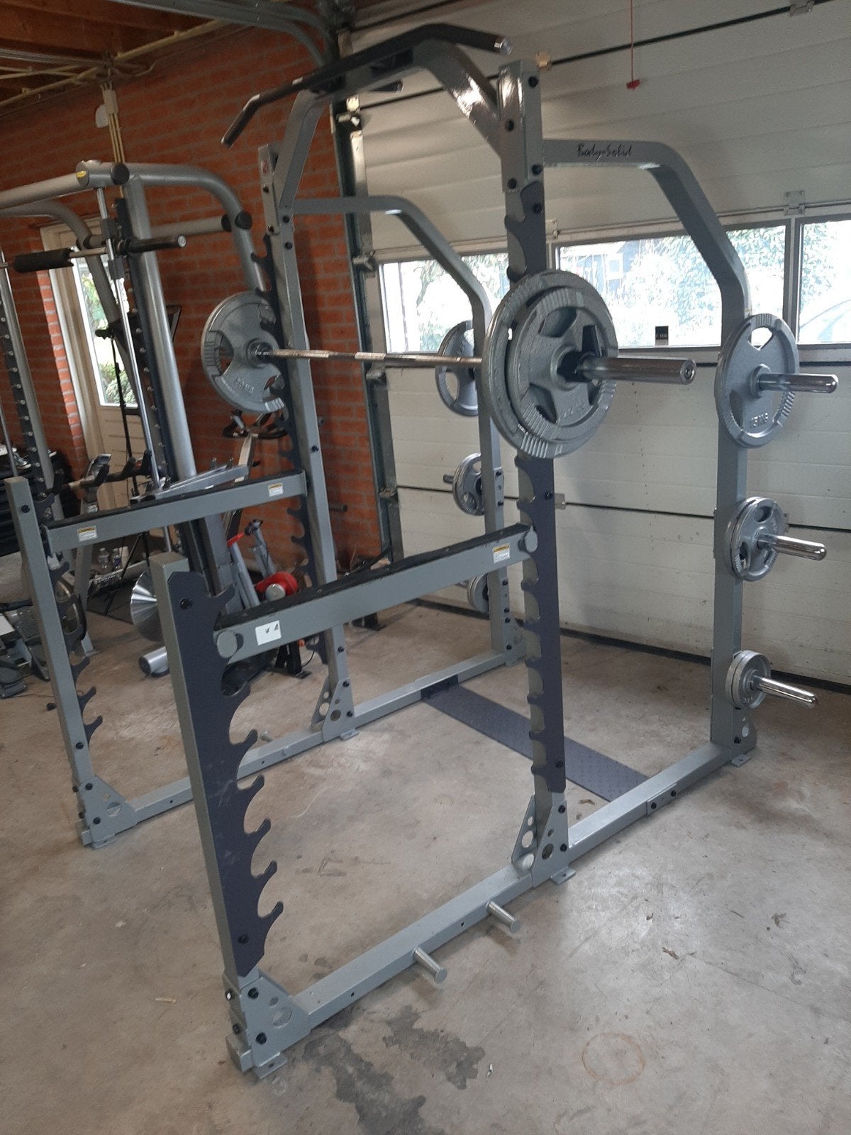 body solid proclub multi squat rack met 125kg olympische set, Ophalen of Verzenden, Zo goed als nieuw, Benen, Overige typen